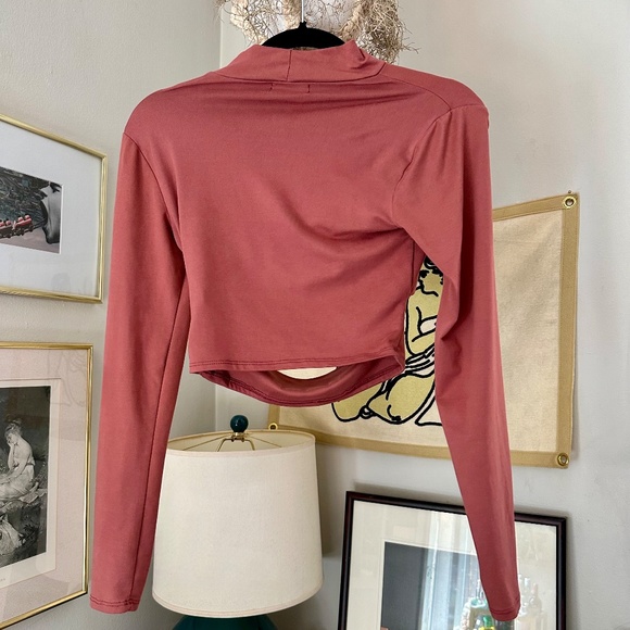 Urban Outfitters Maxine Cutout Mock Neck Top - Size S - Picture 4 of 13